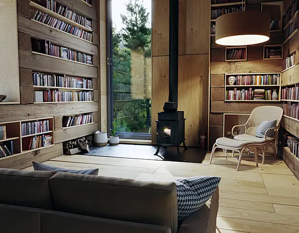 Library in the forest