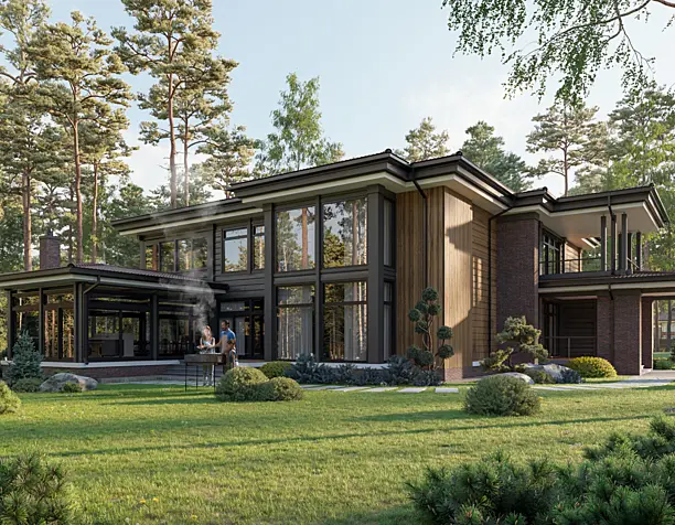 Prairie style villa