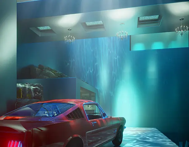 Deep wave pool