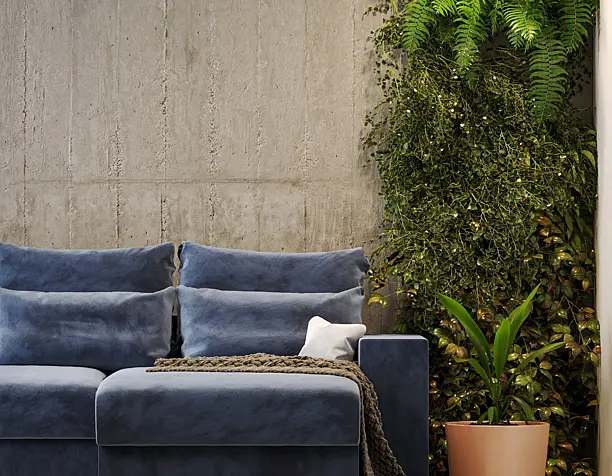 Sofa in the background ECO style interior