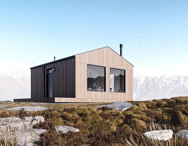 A lonely house in the cold lands
