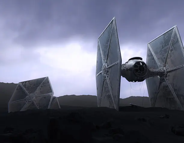 Forgotten tie fighter (StarWars)....
