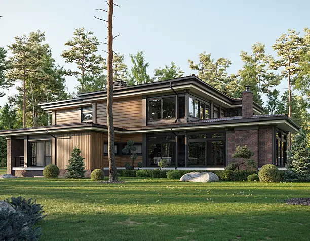 Prairie style villa