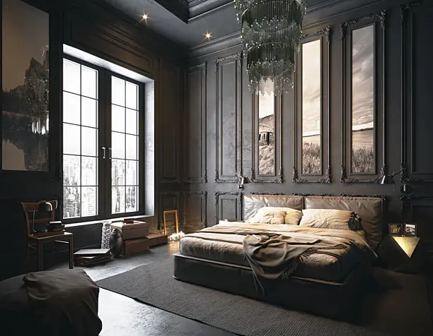 Dark Bedroom(сделано по референсу)
