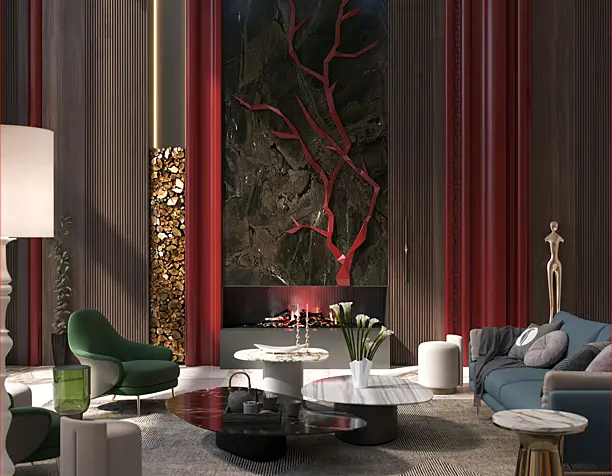 red interior