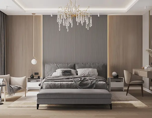 MASTERBEDROOM IN MODERN STYLE.