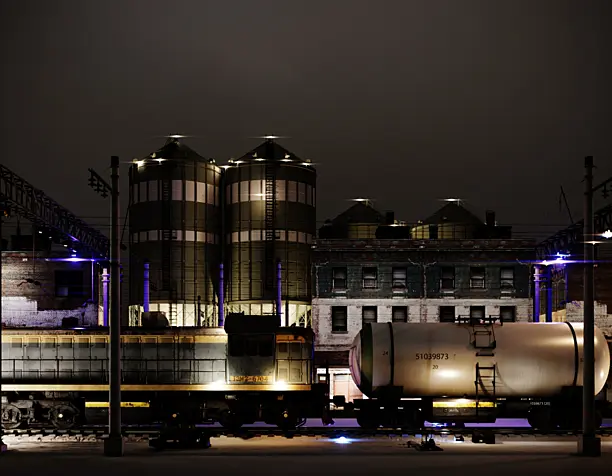 Night lights of the RAILWAY STATION