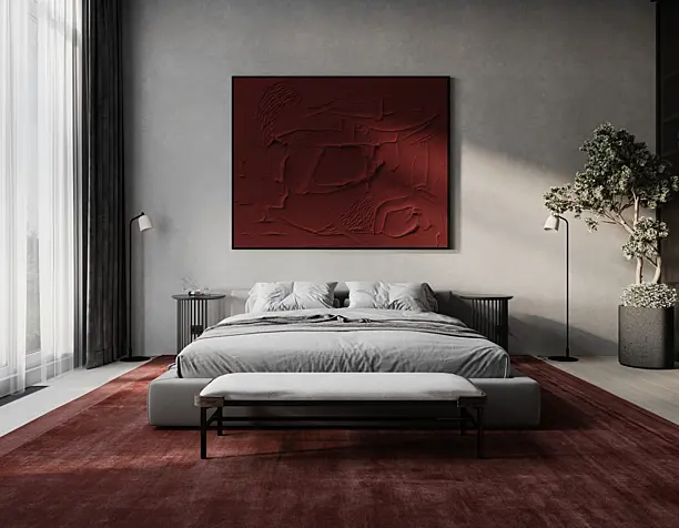 bedroom with accents