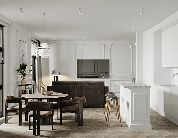 White apartment