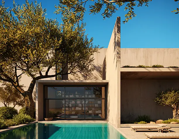 The concept of a villa on the island Eivissa