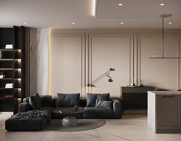 Living room in saint petrburg