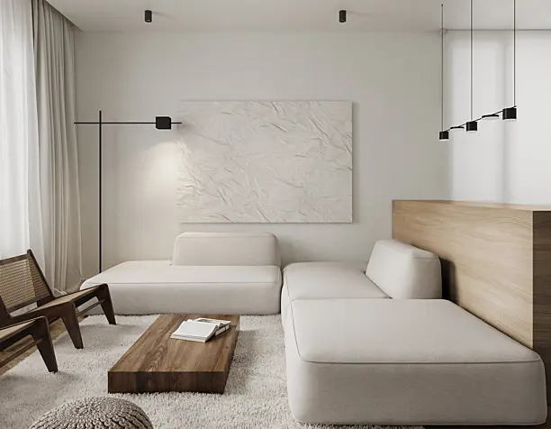 White interior design (сделано по референсу)