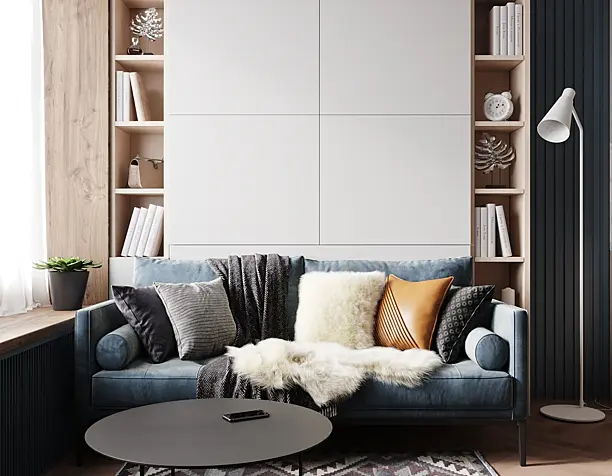 Kitchen and living room
