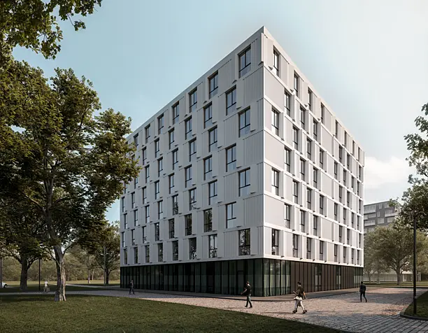 Erasmus Campus Student Housing / Mecanoo (сделано по референсу)