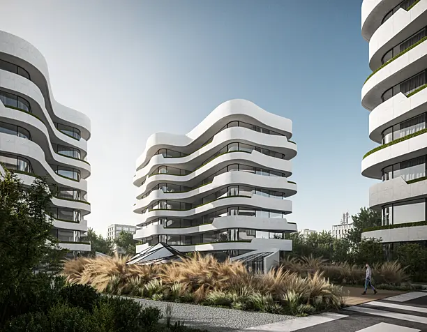 Tianyun Affordable Office / Praxis d‘ Architecture (сделано по референсу)