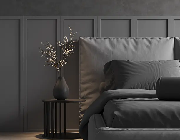grey bedroom