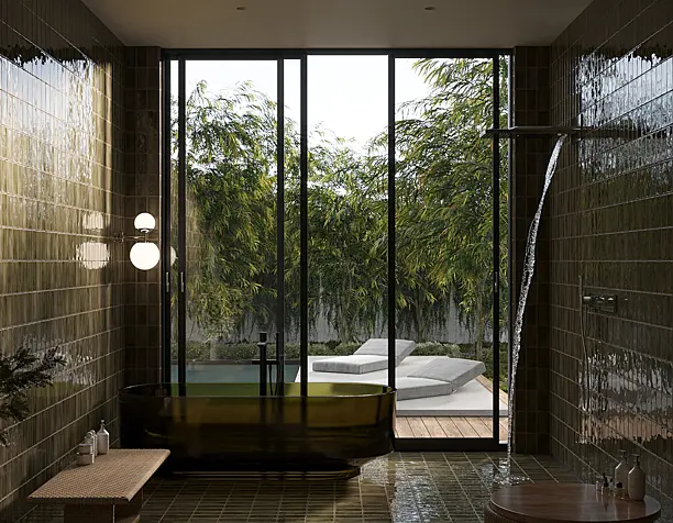 Bath in the villa