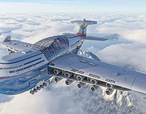 Futuristic fly cruise