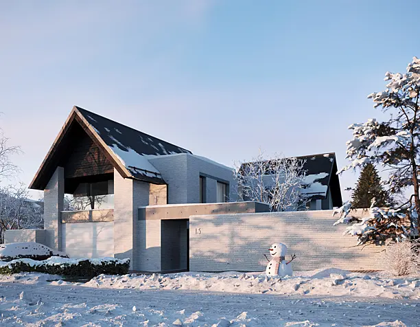 Visualization of a private house.