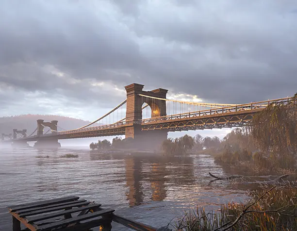 Николаевский цепной мост (Nicholas chain bridge)