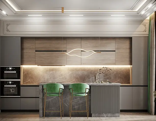 neo classic kitchen