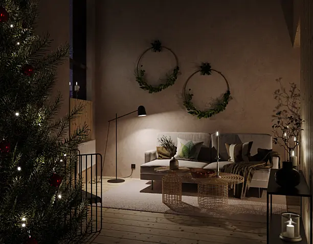 Evening Christmas mood