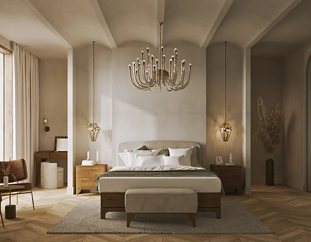 Bedroom in the modern style