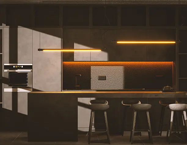 BlackWhite|Living Room|Kitchen|Unreal Engine 5
