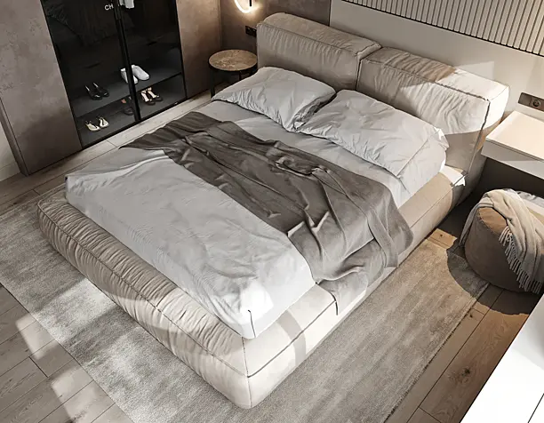 Open Space Apartment in Kyiv (BedRoom)