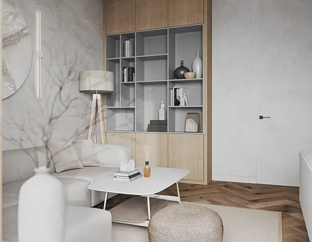 Beige living room