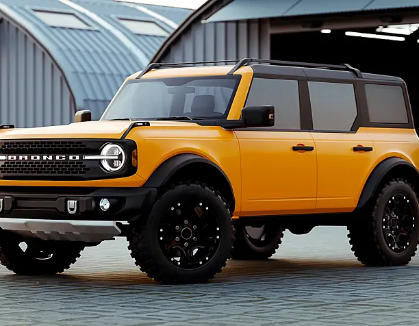 Сделал рендер наконец то старой работы Ford Bronco 2021