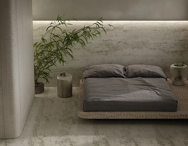 Stone house. Bedroom.