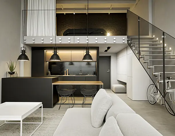 Loft Apartment | Archviz | UE5 | Lumen (сделано по референсу)