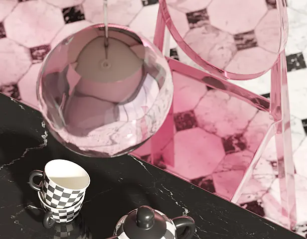 Pink kitchen