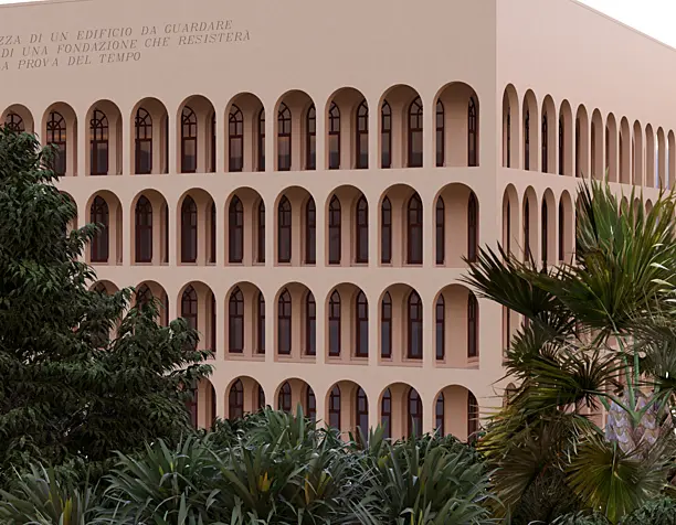 The Palace of Italian Civilization (сделано по референсу)