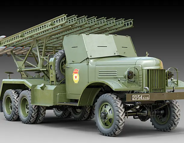 3д модель БМ-13НН