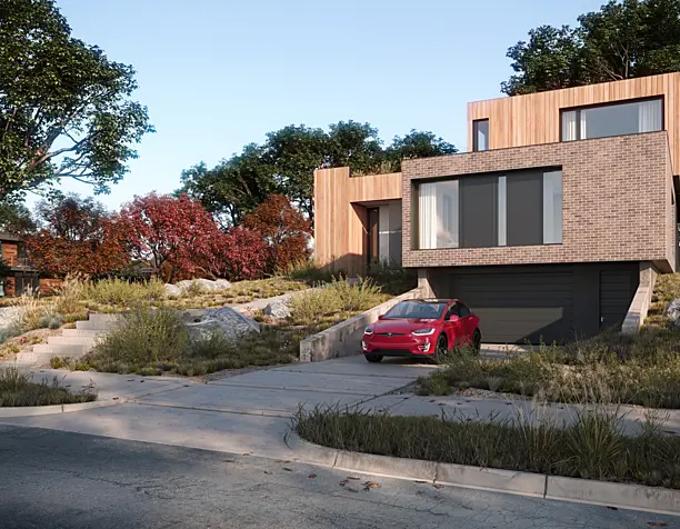 House for Tesla (сделано по референсу)