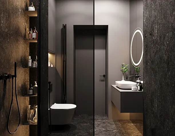 Dark bathroom