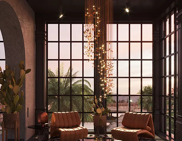 Orange palm