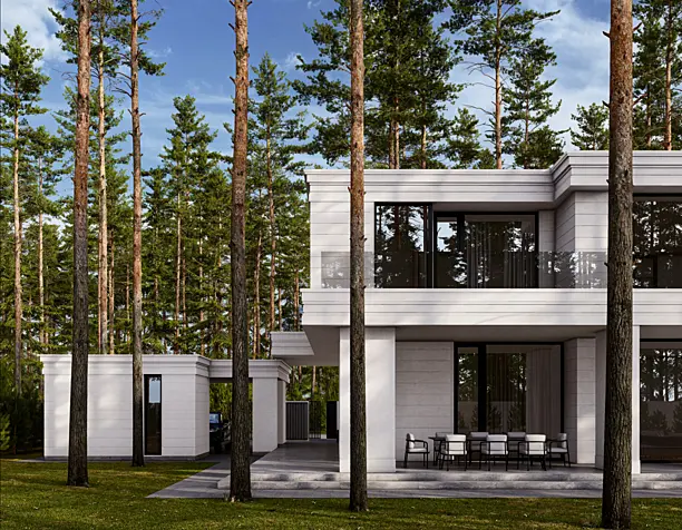 Modern house visualization