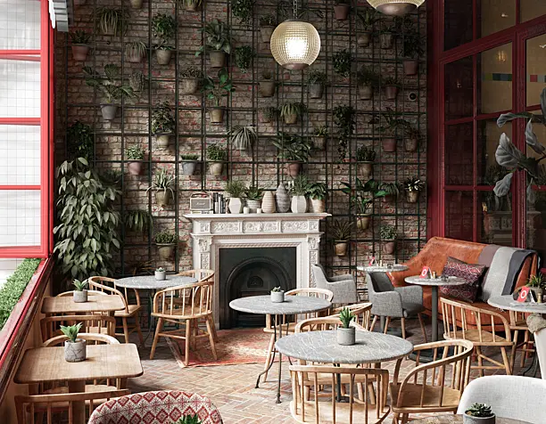 Кафе "SOPHIE'S SOHO" (сделано по референсу)