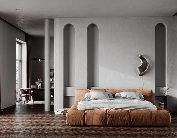 Brown bedroom