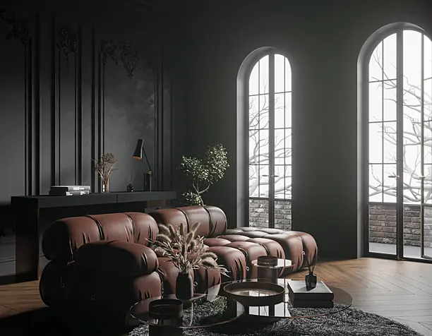 Interior in winter
