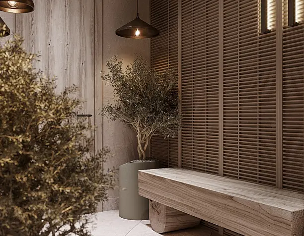 SAUNA. DRESSING ROOM
