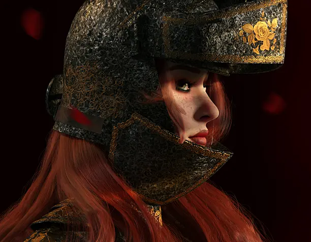 CGI Knight Girl 3D