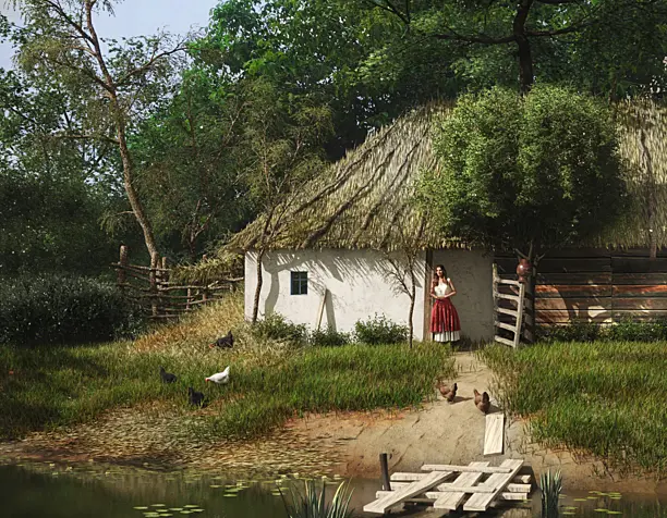 "Ukrainian House" (Сделано по референсу)