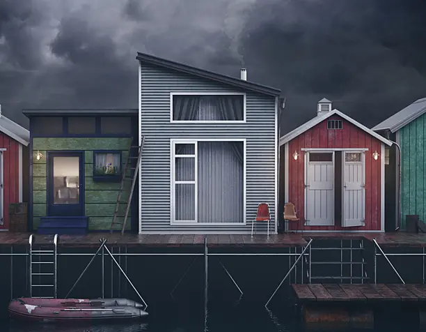 Exterior visualization of the fishing pier