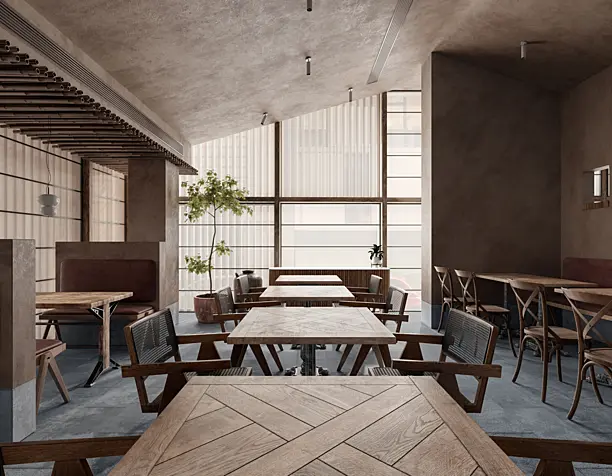 RESTAURANT • CHENGDU, CHINA (сделано по референсу)