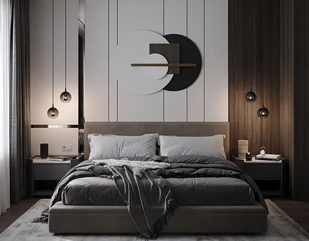 Modern Bedroom Design (сделано по референсу)