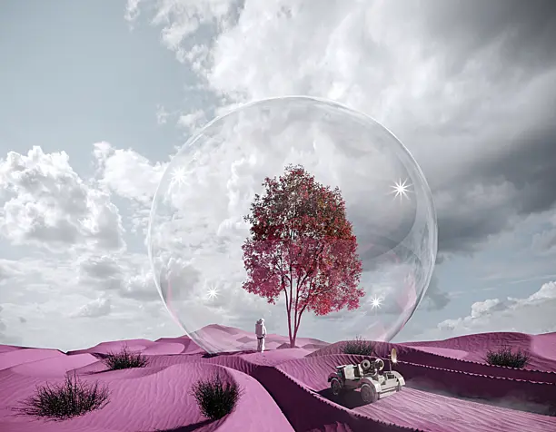 Pink desert
